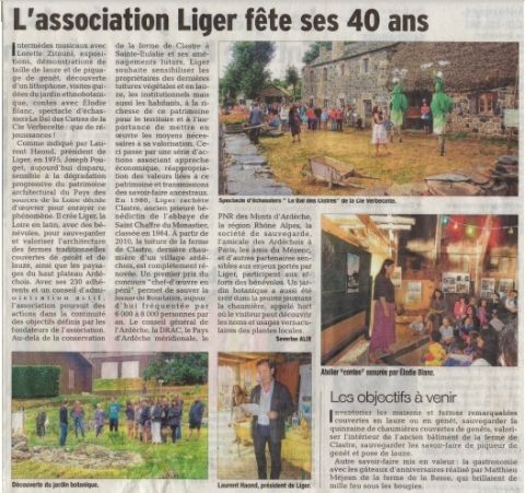 2015.08.10 LIGER 40 ANS Dauphiné Libéré - 40 ans Liger