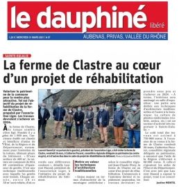 2021.03.30 LE DAUPHINE Clastre Visite Elus