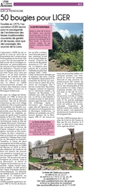 LIGER article Echo de la Montagne Ardéchoise printemps 2025